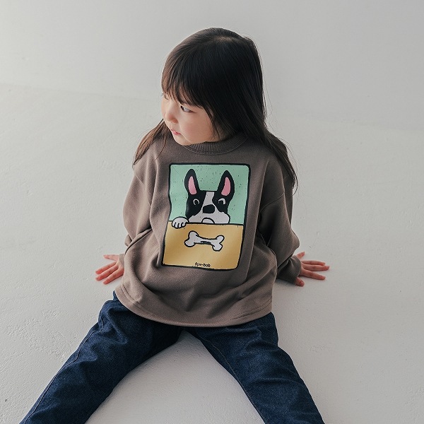 【25FW】F/B DOG トレーナー / アッシュグレー