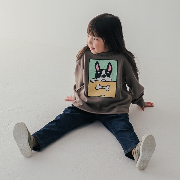 【25FW】F/B DOG トレーナー / アッシュグレー