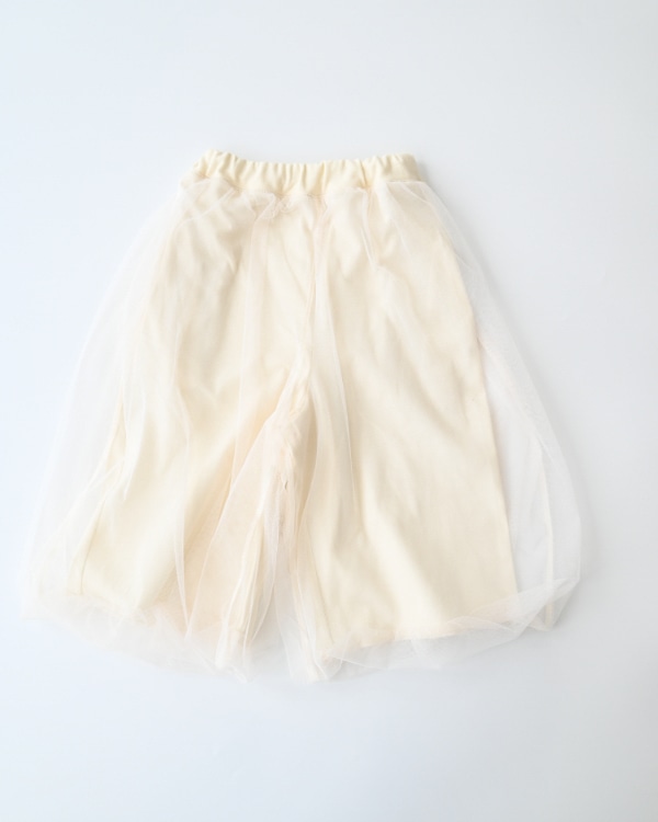 【エヌエイチティー】チュールバルーンパンツ / アイボリー