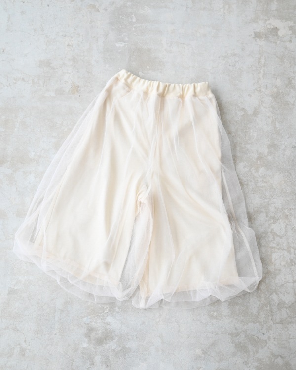 【エヌエイチティー】チュールバルーンパンツ / アイボリー