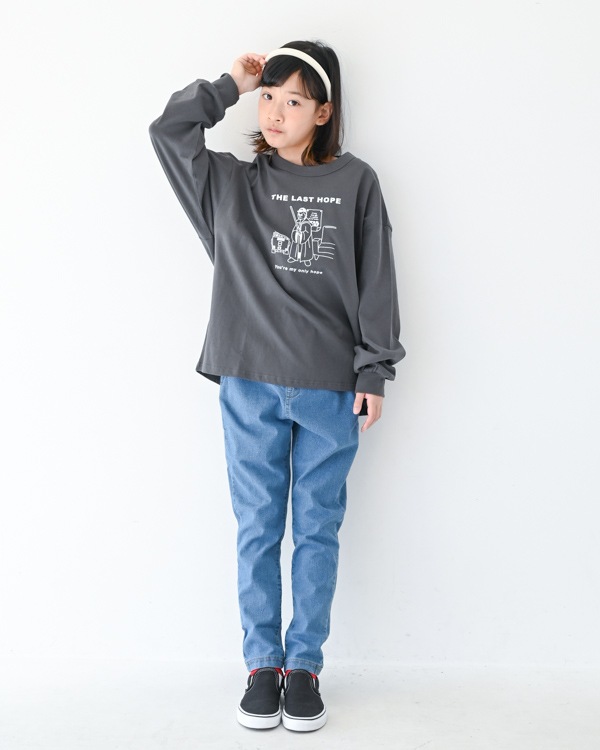 【フォブ】LAST HOPE L/S Tシャツ / チャコールグレー