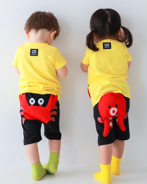 【26SS】かに ハーフパンツ / ブラック