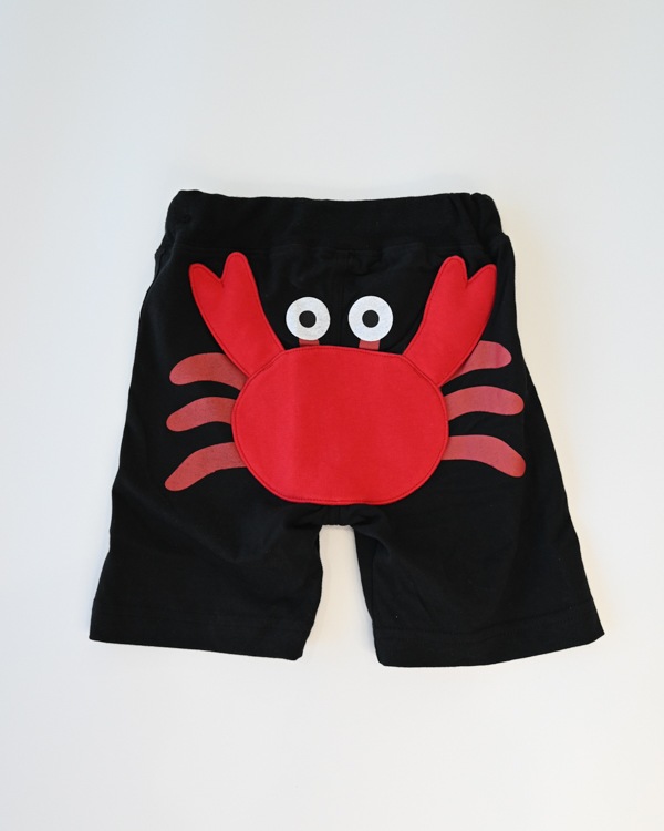 【26SS】かに ハーフパンツ / ブラック