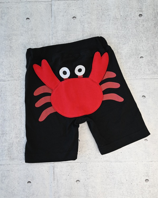 【26SS】かに ハーフパンツ / ブラック