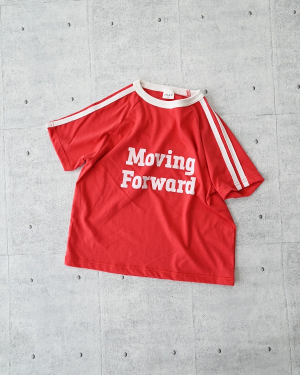 【ジーンズベー】MOVING LINE Tシャツ / レッド