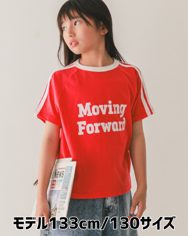 【ジーンズベー】MOVING LINE Tシャツ / レッド