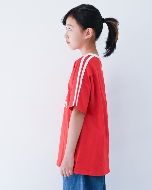 【ジーンズベー】MOVING LINE Tシャツ / レッド