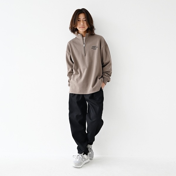 【25FW】ハーフジップトレーナー / アッシュグレー