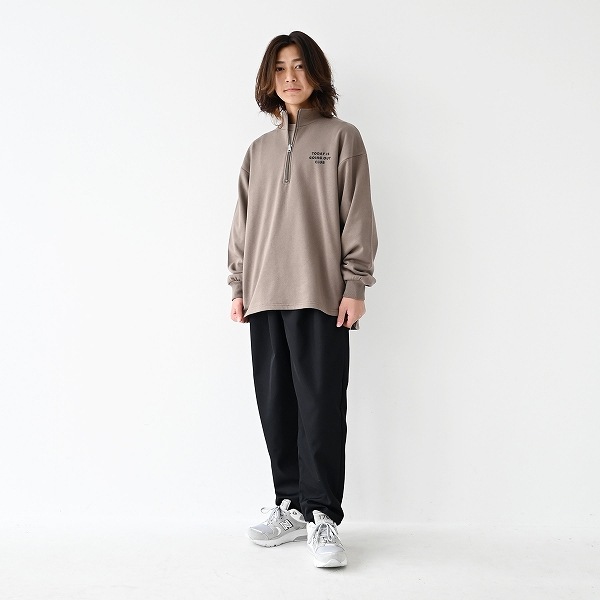【25FW】ハーフジップトレーナー / アッシュグレー