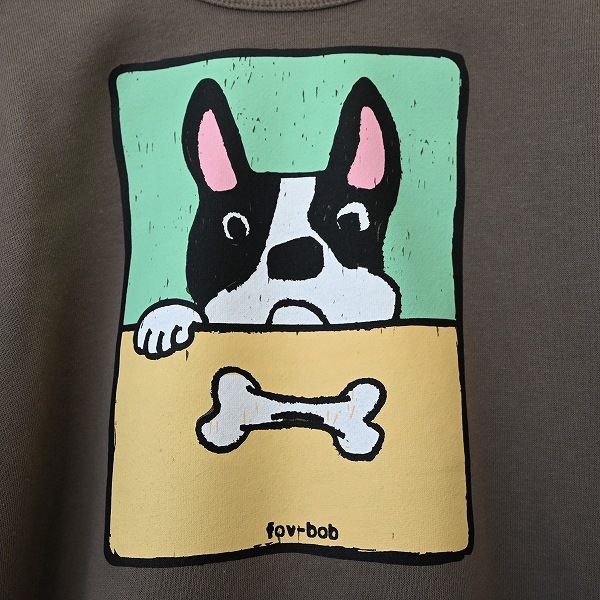 【25FW】F/B DOG トレーナー / チャコールグレー
