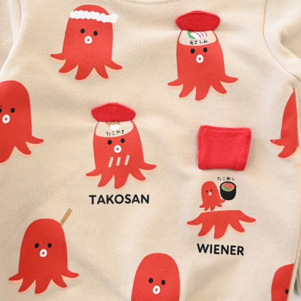 【25FW】タコさんウインナー トレーナー / アイボリー