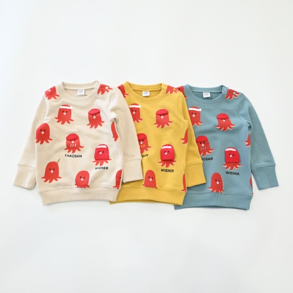 【25FW】タコさんウインナー トレーナー / アイボリー