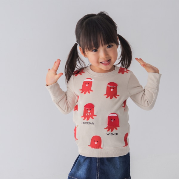 たこさん 25FW】タコさんウインナー トレーナー / アイボリー | 全品