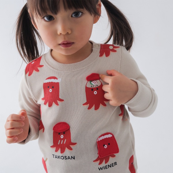 【25FW】タコさんウインナー トレーナー / アイボリー