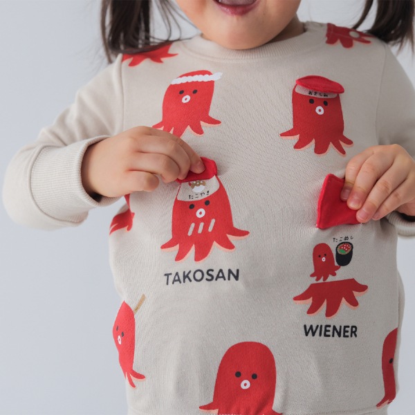 【25FW】タコさんウインナー トレーナー / アイボリー