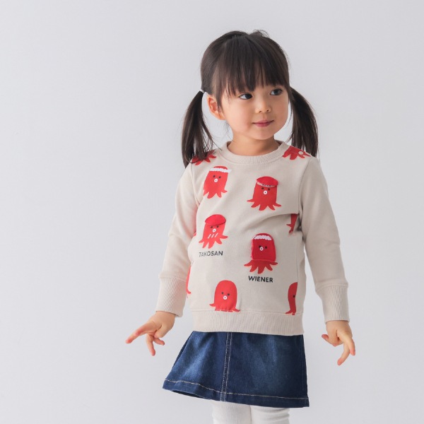 たこ出品 25FW】タコさんウインナー トレーナー / アイボリー | 全品