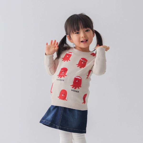 【25FW】タコさんウインナー トレーナー / アイボリー