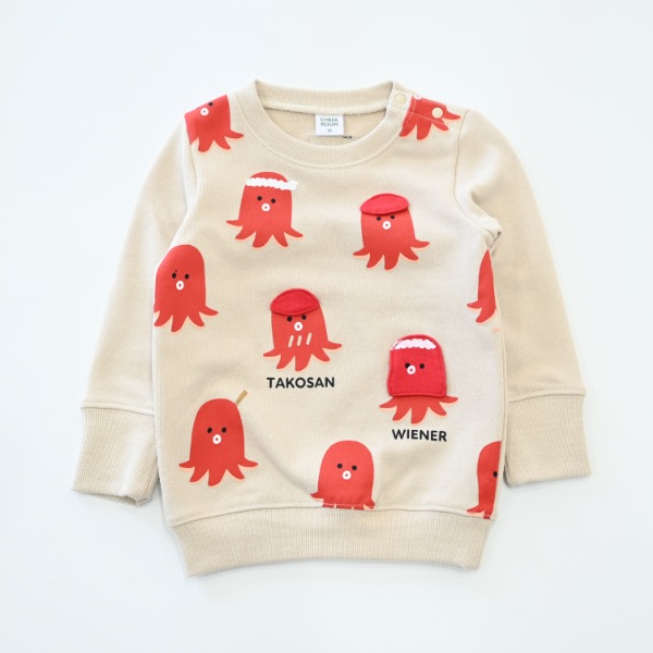 【25FW】タコさんウインナー トレーナー / アイボリー