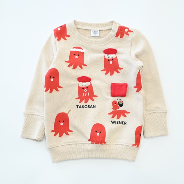 【25FW】タコさんウインナー トレーナー / アイボリー