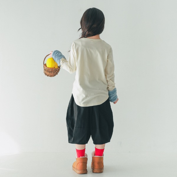 【25FW】Heart チュールロングＴシャツ / アイボリー