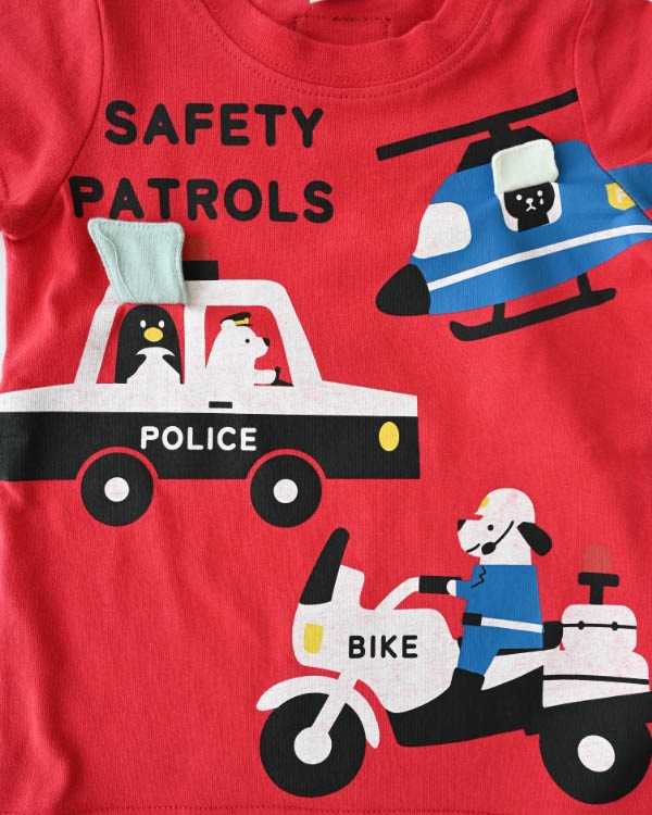 【チークルーム】パトロールＴシャツ / レッド