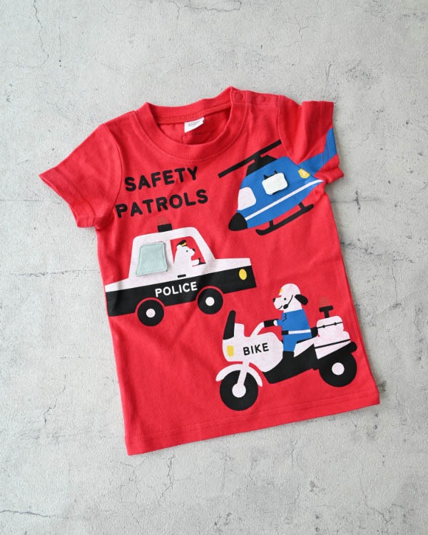 【チークルーム】パトロールＴシャツ / レッド