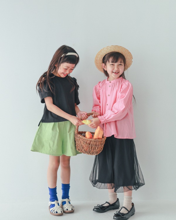 【エヌエイチティー】チュールバルーンパンツ / ブラック