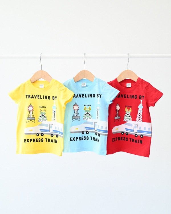 【チークルーム】ご当地新幹線 Tシャツ / レッド