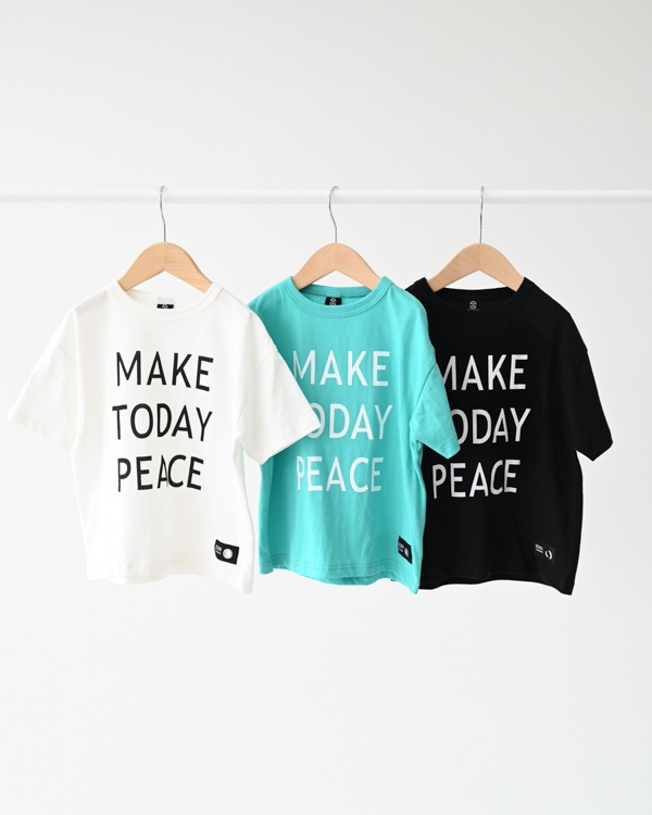 【ゼロスタンダード】MAKE TODAY PEACE Tシャツ / オフホワイト