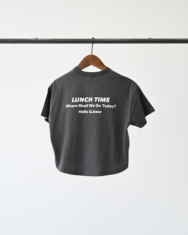 【ジェネレーター】LUNCH TIME Tシャツ / チャコールグレー