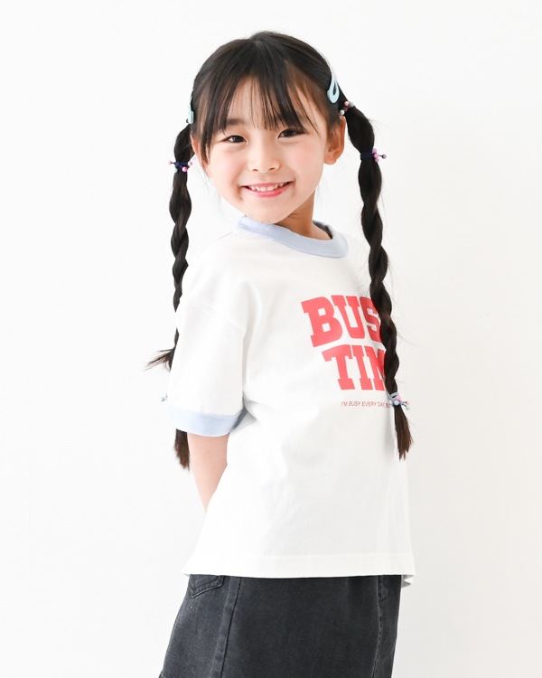 【フォブ】BUSY TIME Tシャツ / ホワイト