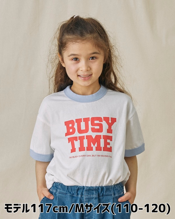 【フォブ】BUSY TIME Tシャツ / ホワイト