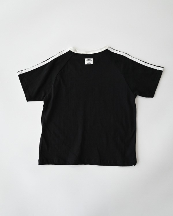 【ジーンズベー】MOVING LINE Tシャツ / ブラック