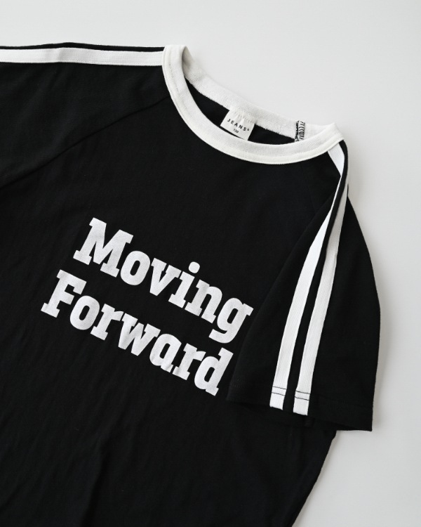 【ジーンズベー】MOVING LINE Tシャツ / ブラック