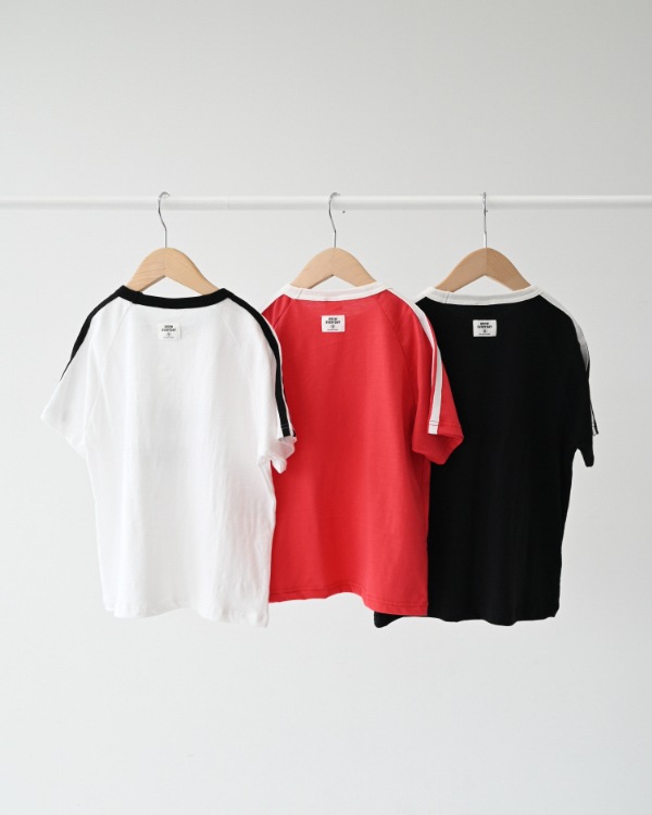 【ジーンズベー】MOVING LINE Tシャツ / ブラック