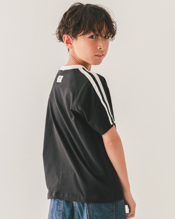【ジーンズベー】MOVING LINE Tシャツ / ブラック