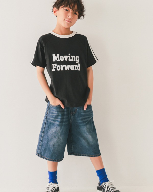 【ジーンズベー】MOVING LINE Tシャツ / ブラック