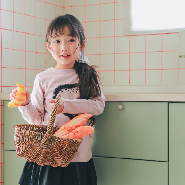 【25FW】Heart チュールロングＴシャツ / ピンク