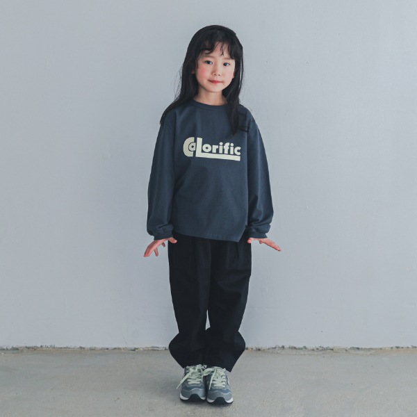 【25FW】Calorific ロングＴシャツ / チャコールグレー