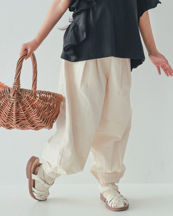 26PS先行販売/12月下旬頃発送予定】ロングサーカスパンツ / アイボリー