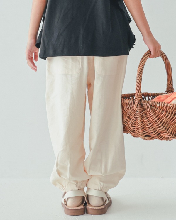 【エヌエイチティー】ロングサーカスパンツ / アイボリー
