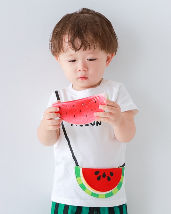 【26SS】すいかポシェット Tシャツ / オフホワイト