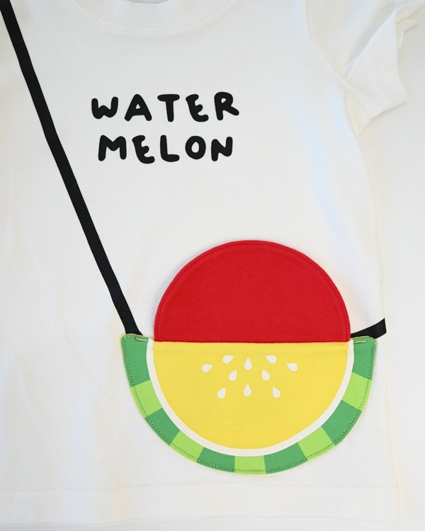 【26SS】すいかポシェット Tシャツ / オフホワイト