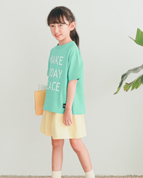 【ゼロスタンダード】MAKE TODAY PEACE Tシャツ / ブルー