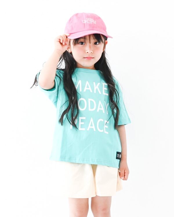 【ゼロスタンダード】MAKE TODAY PEACE Tシャツ / ブルー