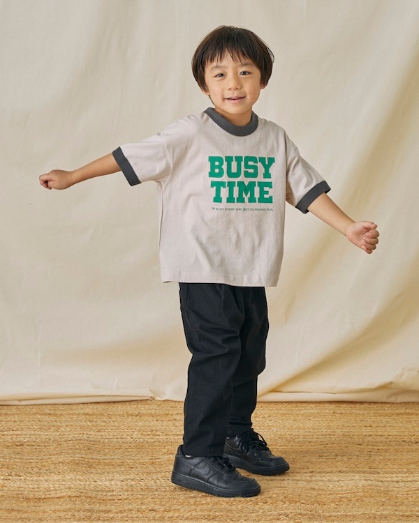 【フォブ】BUSY TIME Tシャツ / サンド