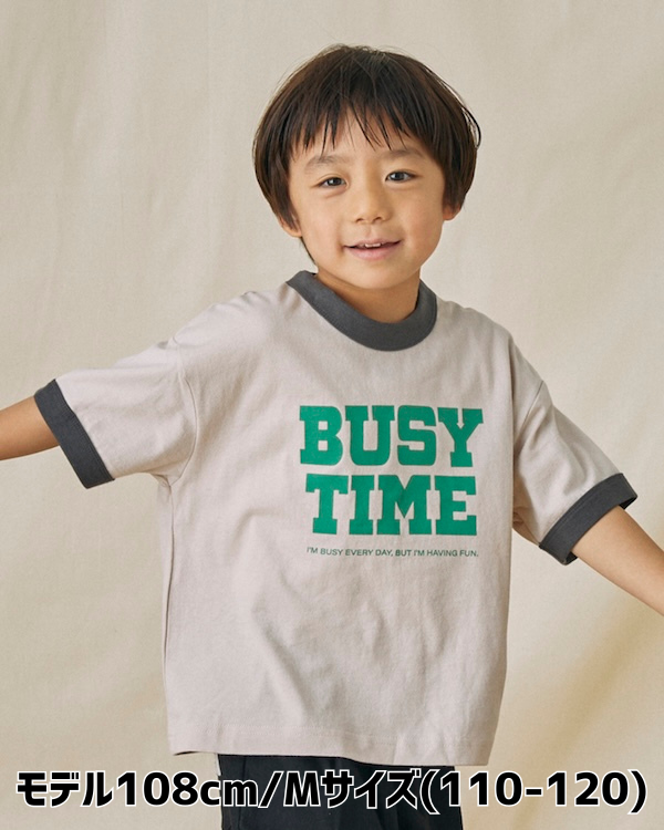 【フォブ】BUSY TIME Tシャツ / サンド