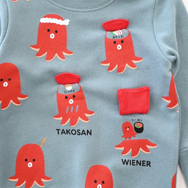 25FW】タコさんウインナー トレーナー / ブルー | すべての商品