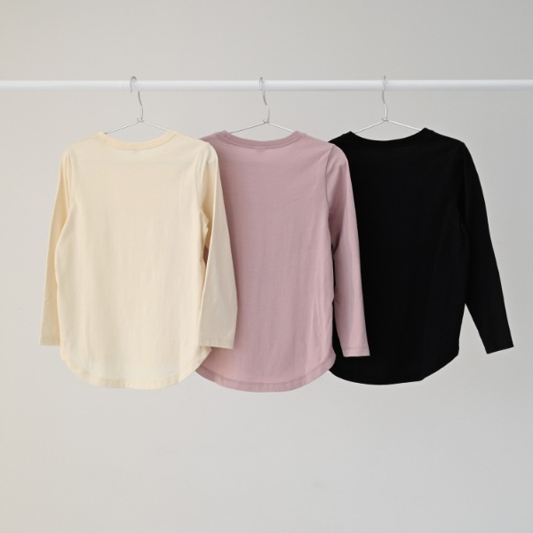 【25FW】Heart チュールロングTシャツ / ブラック