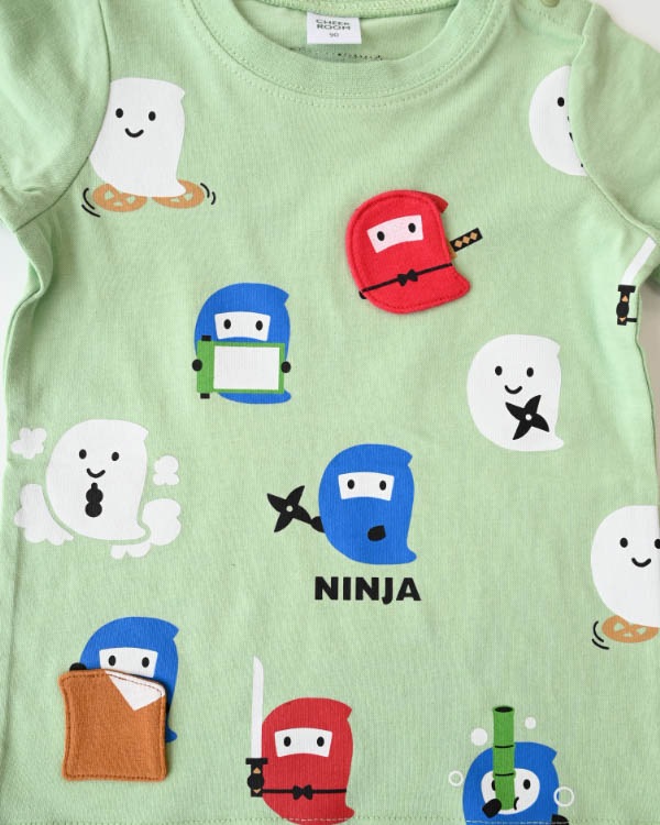 【26PS】おばけ忍者Ｔシャツ / グリーン